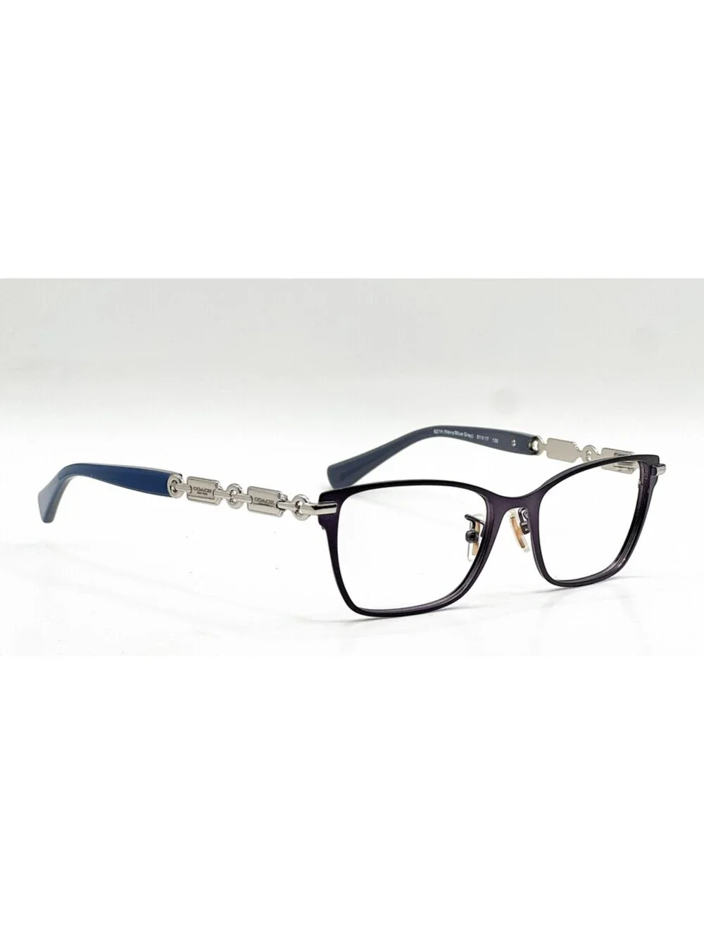 Coach HC 5065 9214 Navy Blue Grey Rectangle Authentic Eyeglass Frames 51-17-135